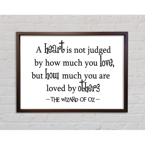 Bright Star Movie Quote Wizard Of Oz A Heart Is Not Judged - Single ...